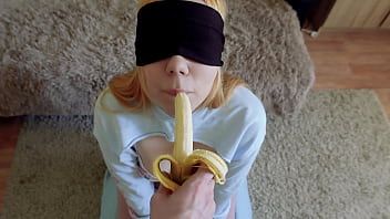 Play Cheated Silly Step Sister in blindfolded game, but I think she liked it