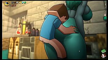 Play HornyCraft [Minecraft Parody Hentai game PornPlay ] Ep.39 Giant yoga pants thighjob