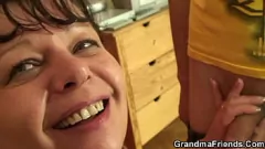Play Mature Threesome with Busty Granny