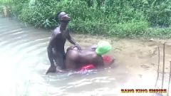 Black Pornstar Fucks Blonde Amateur in Public Hardcore