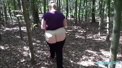 Play Chubby European Babe Gets Nasty in the Forest