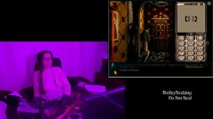 Brunette BBW with Big Tits Pleasures Herself during Bailey Seeking Gameplay