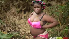 Play Black Ebony BBW Wife Fucked Outdoor