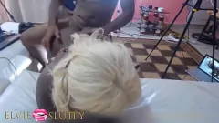 Play Chubby Ebony Friend Gets Cum on Her Huge Booty