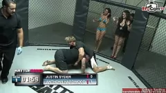 Play Chubby brunette slut with big tits fucks a fighter and gets facial