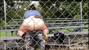 Play Bbw rides bbc on bleachers