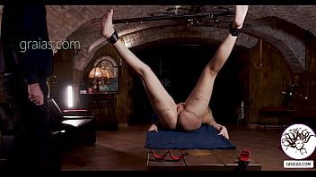 Play Hot Blonde Receives Cane on Her Pussy and Ass