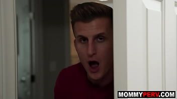 Play Son peeps on masturbating stepmom then fucks her