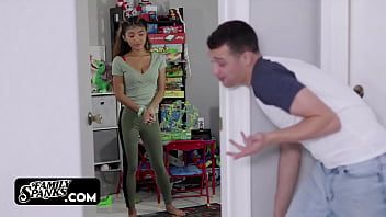 Play Tiny Asian Stepsister Doing Everything for Going Viral &vert; Myles Long &vert; Clara Trinity