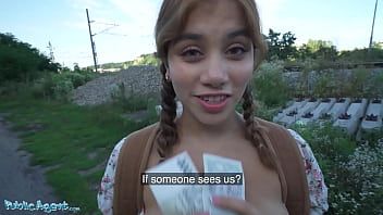 Play Public Agent Hot Thief Marina Gold Fucked in the Woods